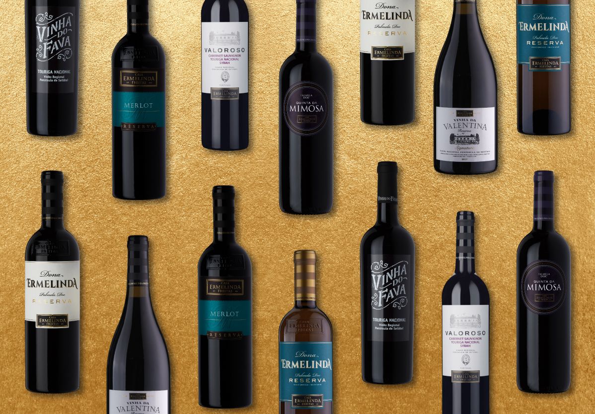 artigo sobre diferenciação: imagem dos vinhos da Casa Ermelinda Freitas