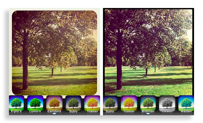 filtros do instagram